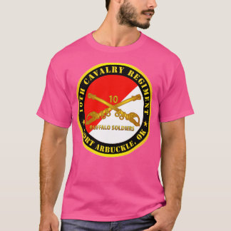 第10騎兵連隊フォートアルバックルOKバッファローゾル Tシャツ
