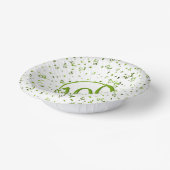 第100回エレガント百代パーティー緑/白 ペーパーボウル (傾斜あり)