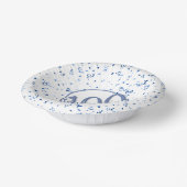 第100回エレガント百代パーティー青/白 ペーパーボウル (傾斜あり)