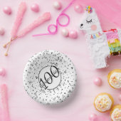 第100回エレガント百代パーティー黒/白 ペーパーボウル (パーティー)