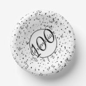 第100回エレガント百代パーティー黒/白 ペーパーボウル (正面)