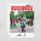 第100回サンフォードステークスのZ氏 ポストカード (正面/裏面)