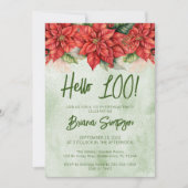 第100回バースデーパーティークリスマスフラワーズフローラ 招待状 (正面)