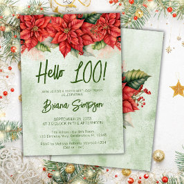 第100回バースデーパーティークリスマスフラワーズフローラ 招待状