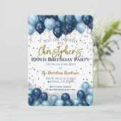 第100回バースデーパーティー海軍バルーン 招待状 (スタンド正面)