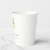 第100回バースデーパーティー紙カップパーソナライズされた 紙コップ (左)