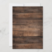 第100回バースデーパーティー素朴ウッドサンフラワー 招待状 (裏面)