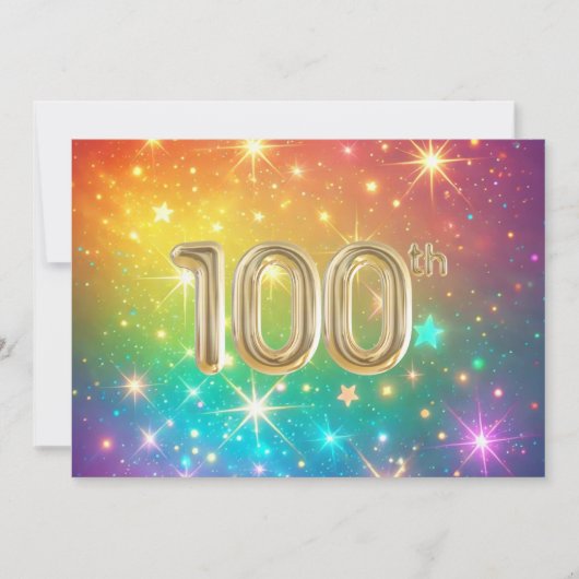 第100回レインボーカラフルスター宇宙 シーズンカード (正面)