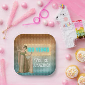 第100回誕生日ヴィンテージ歌手 ペーパープレート (パーティー)