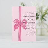 第100回100回Bow & Ribbon誕生日 招待状 (スタンド正面)