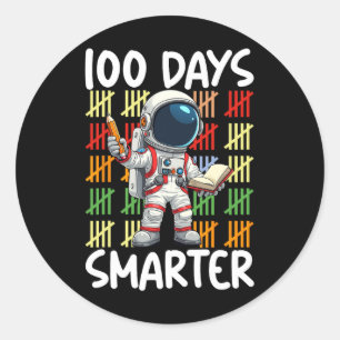 第100日学校宇宙恋人100日頭が切れる少年 ラウンドシール