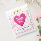 第100期乱数模様ピンク/ホワイト フェイバーバッグ (封をした状態)