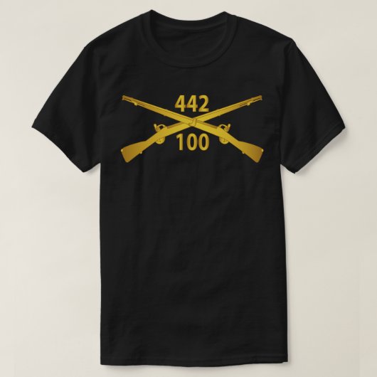 第100歩兵大隊442歩兵連隊 Tシャツ (デザイン正面)