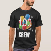 第100誕生日クルー100パーティークルー集団の男性 Tシャツ (正面)