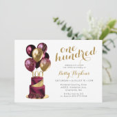 第100誕生日ブルゴーニュ 招待状 (スタンド正面)