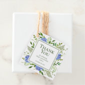 第100誕生日ブルーアジサイありがとう フェイバータグ (インサイチュ)