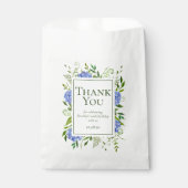 第100誕生日ブルーアジサイありがとう フェイバーバッグ (正面)