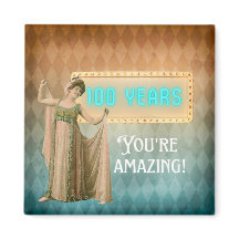 第100誕生日ヴィンテージシンガー誕生日冷蔵庫