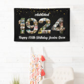 第100誕生日写真集1924年設立 横断幕 (インサイチュ)