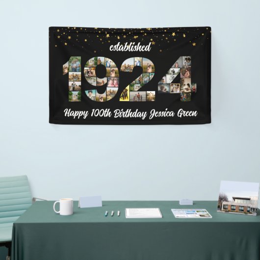 第100誕生日写真集1924年設立 横断幕 (トレードショー)