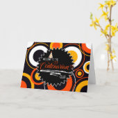 第100誕生日幾何学円百年祭 カード (黄色い花)