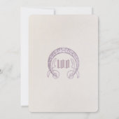 第100誕生日招待状アールヌーボーバイミュシャ 招待状 (裏面)