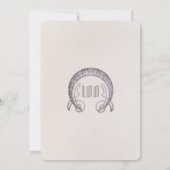 第100誕生日招待状アールヌーボーバイミュシャ 招待状 (裏面)