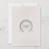 第100誕生日招待状アールヌーボーバイミュシャ 招待状 (裏面)