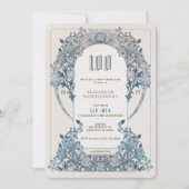 第100誕生日招待状アールヌーボー・W・モリス 招待状 (正面)