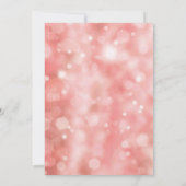 第100誕生日招待状ピンクグリッター 招待状 (裏面)