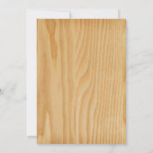 第100誕生日招待状素朴ウッド 招待状 (裏面)