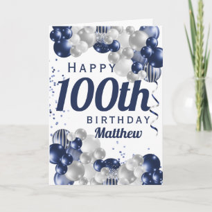第100誕生日海軍バルーン カード