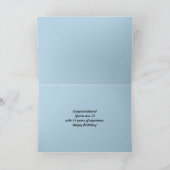 第100誕生日熱狂する子 カード (内部)