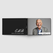 第100誕生日男性フォトエレガントゲストブック ゲストブック (全面)