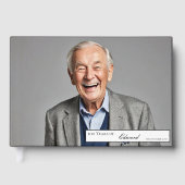 第100誕生日男性フォトエレガントゲストブック ゲストブック (正面)