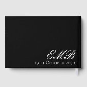 第100誕生日男性フォトエレガントゲストブック ゲストブック (裏面)