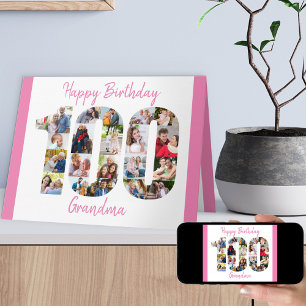 第100誕生日番号100切り出し写真共有 カード