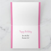 第100誕生日番号100切り出し写真共有 カード (内部)