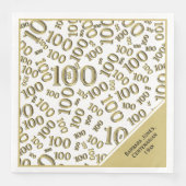 第100誕生日百年金ゴールド番号書式 (正面)