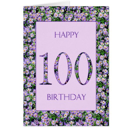 第100誕生日紫デイジー (正面)