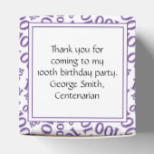 第100誕生日紫/白の乱数パターン フェイバーボックス (上部)