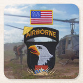 第101回空中叫びイーグルズベトナム戦争 スクエアペーパーコースター (正面)