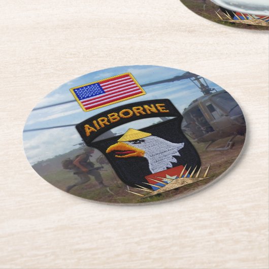 第101回空中叫びイーグルズベトナム戦争 ラウンドペーパーコースター (アングル)