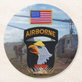 第101回空中叫びイーグルズベトナム戦争 ラウンドペーパーコースター (正面)