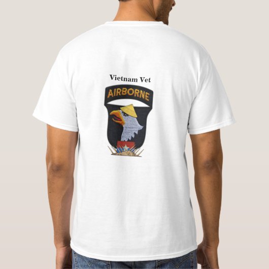 第101回空中叫び、イーグルス·ベトナム戦争 Tシャツ (裏面)