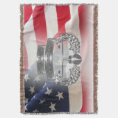 第101回空挺師団クール空襲デザイン スローブランケット (正面縦)