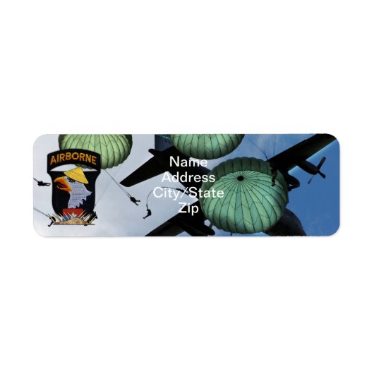 第101回ABN空挺叫びイーグルズベトナム戦争 ラベル (正面)