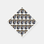 第101回ABN空挺師団がイーグルズベットを叫ぶ スタンダードカクテルナプキン (角)