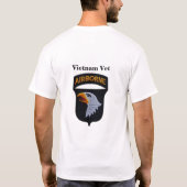 第101回ABN空挺師団がイーグルズベットを叫ぶ Tシャツ (裏面)