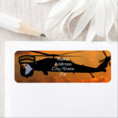 第101回ABN空挺師団がイーグルパッチを叫ぶ ラベル (インサイチュ)